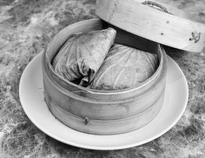 Chicken Sticky Rice In Lotus Leaf