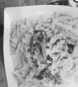Pasta in white sauce