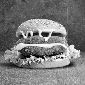 Double fried chicken cheese burger
