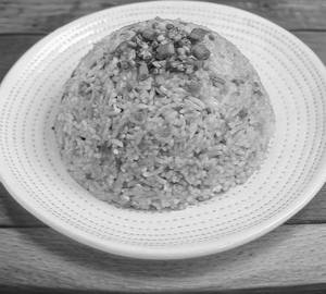 Pork singaporean fried rice