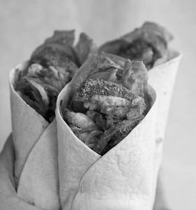Chicken Kuboos Wrap