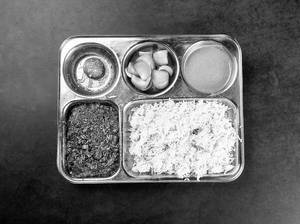 Chicken Masala Rice Thali