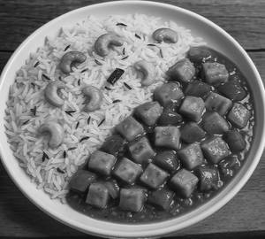Ghee rice with Paneer manchury