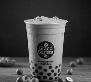 Hazelnut bubble coffee