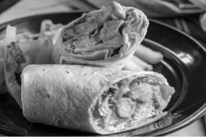 Chana masala roll