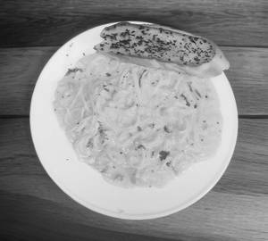 Spaghetti Pasta Veg White Sauce