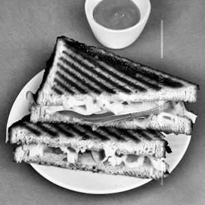 Veg club cheese grilled sandwich