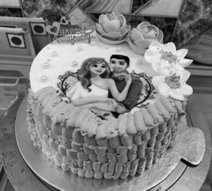 Chocolate Anniversary Cake(900Gm)