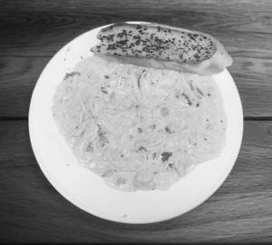 Spaghetti Pasta Chicken White Sauce
