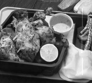Grilled chicken leg bucket