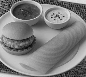 1 Paneer Dosa + + 1 Corn Burger