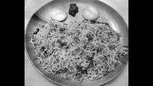 Mushroom kothu idiyappam