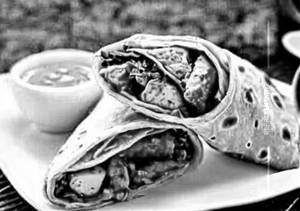 Double egg chicken roll