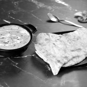 Mushroom Methi With Complimentary Naan