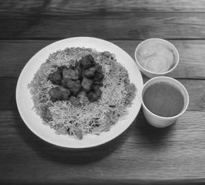 Hyderabadi chicken 65 biryani