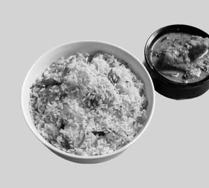 Ghee rice with Chicken curry