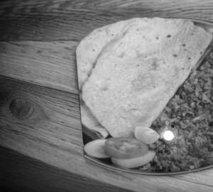 Egg Bhurji With Butter Roti