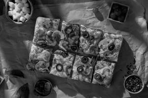 Detroit Grilled Mushroom Pizza