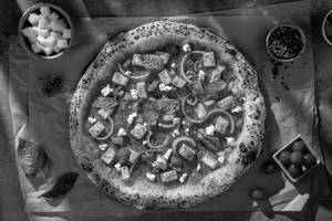 Italian Pizza Marinara with Peri Peri Paneer & Feta Cheese