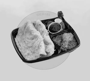 2 Porotta With Chicken Curry & Chicken 65