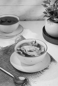 Veg Wonton Soup