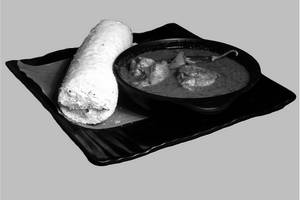1 Puttu + Chicken Curry