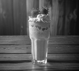 Strawberry milk shakes