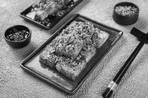 Turnip Cake With Burnt Garlic