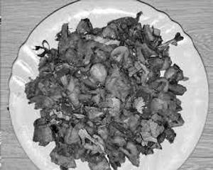 Mushroom kothu parotta