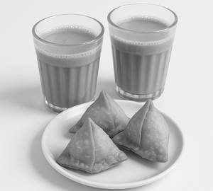 2 Chai With Mini Samosa (3 Peice ) Combo