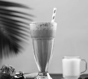Black current milk shake