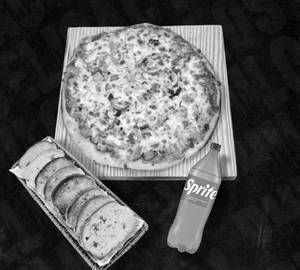 Grilled Paneer + Sprite + Garlic Bread