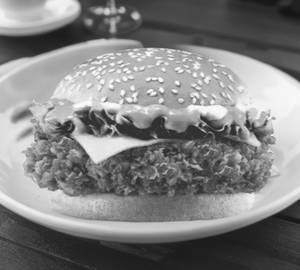 Cheese chicken burger