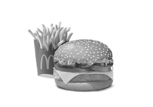 Mexican Grilled Chicken & Cheese Burger + Fries (M)