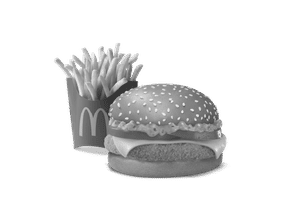 Mexican Corn & Cheese Burger + Fries (M)
