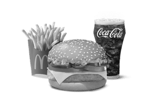 Mexican Grilled Chicken & Cheese Burger Combo (M)