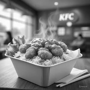 KFC Style  Chicken Rice Bowl