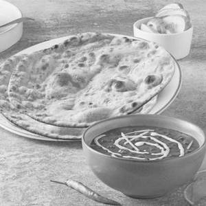 Dal Makhni + 2 Butter Roti