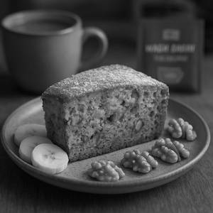 Banana walnut cake