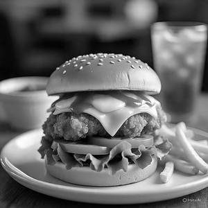 KFC Style Chicken Burger