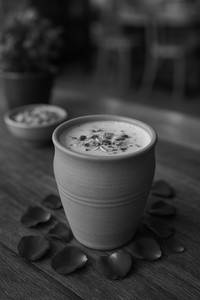 Rose Almond thandai.