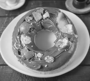 Milk chocolate donut