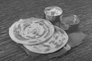 2 Parotta with Veg Kurma and Raita