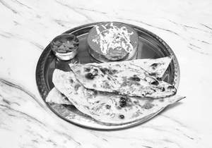 Butter Naan[1 Pc 3 Portion] With Mix Veg[Half]