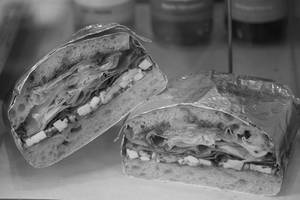 Cubed Cottage Cheese Sandwich