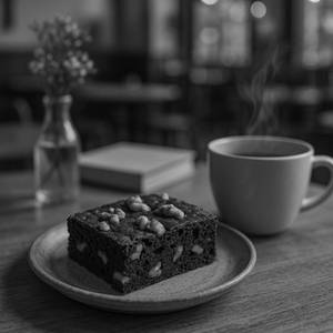 Classic walnut brownie
