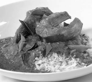White Rice With Fish Curry & Rasam Combo