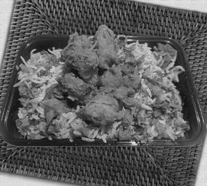 Chicken 65 biryani