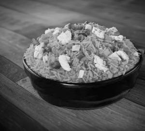 Schezwan egg fried rice