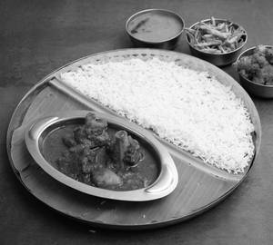 Mutton Kosha with Sabji